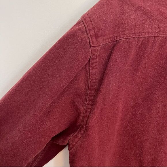 Vintage 2002 L.L. Bean Chamois Cloth Button Down Shirt Men's L Heavy Y2K - Picture 13 of 13